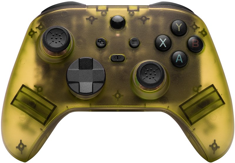 QUBICK Wireless Controller Nintendo Switch Yellow Transparent