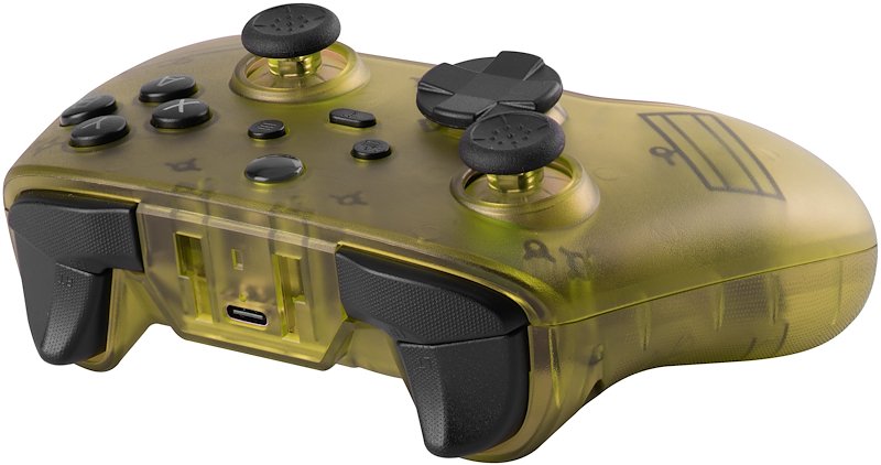 QUBICK Wireless Controller Nintendo Switch Yellow Transparent