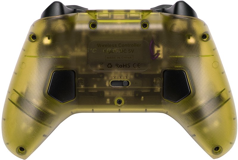 QUBICK Wireless Controller Nintendo Switch Yellow Transparent