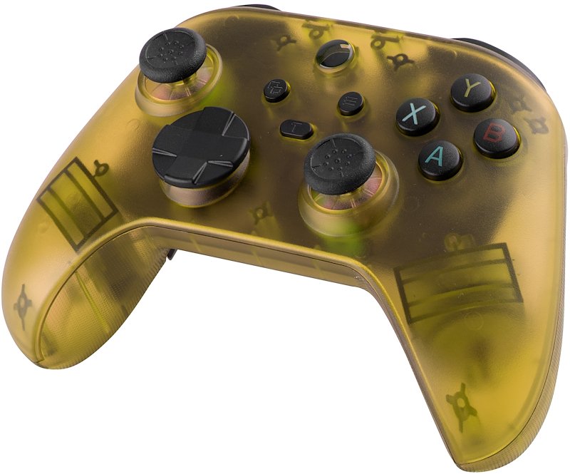 QUBICK Wireless Controller Nintendo Switch Yellow Transparent