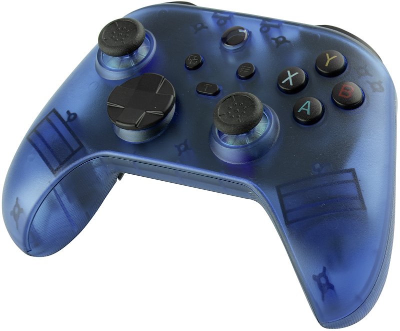 QUBICK Wireless Controller Nintendo Switch Blue Transparent