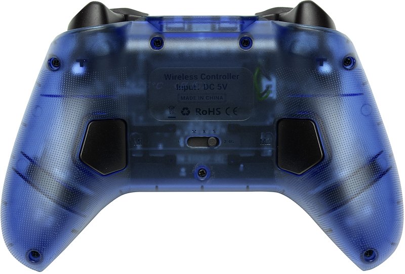 QUBICK Wireless Controller Nintendo Switch Blue Transparent