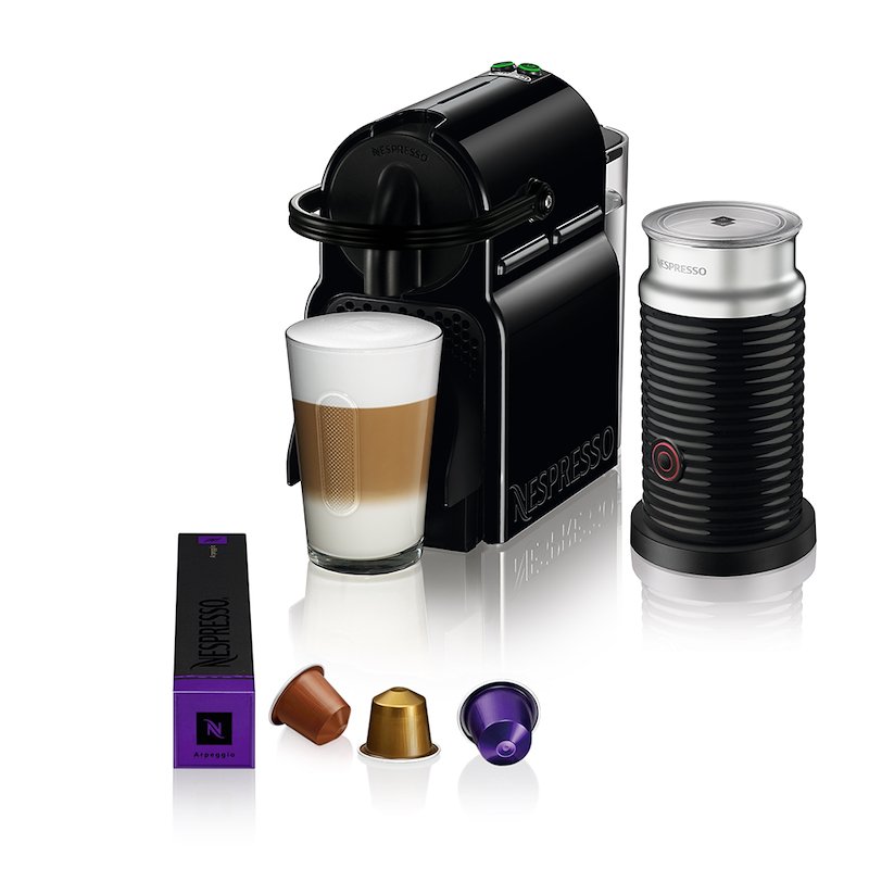 De'Longhi - Nespresso Inissia Black +Aeroccino