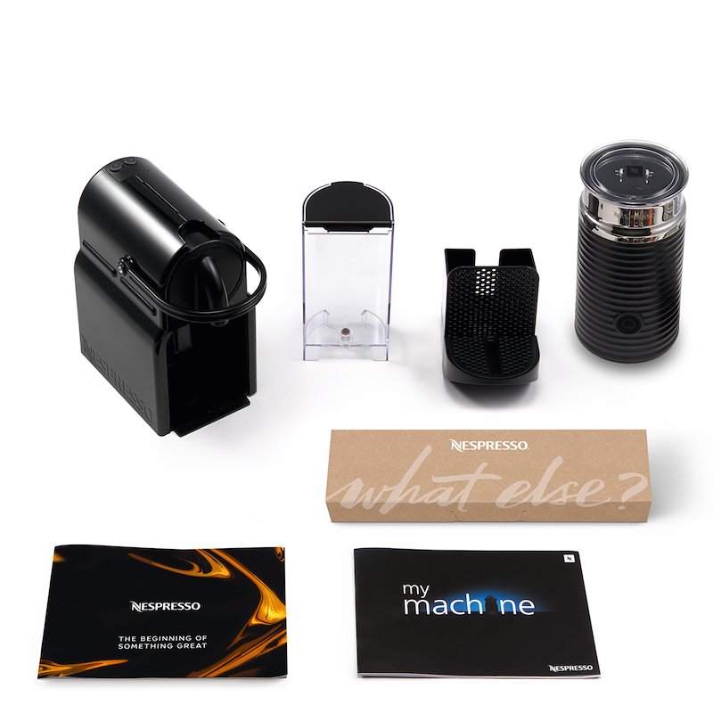De'Longhi - Nespresso Inissia Black +Aeroccino