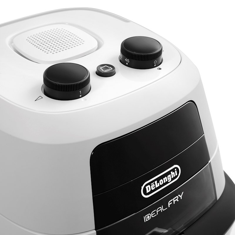 DeLonghi IdealFry Hot air fryer Singolo Nero, Bianco Indipendente 1400 W