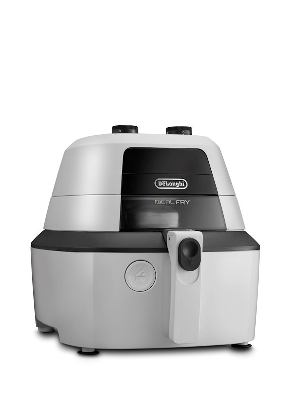 DeLonghi IdealFry Hot air fryer Singolo Nero, Bianco Indipendente 1400 W