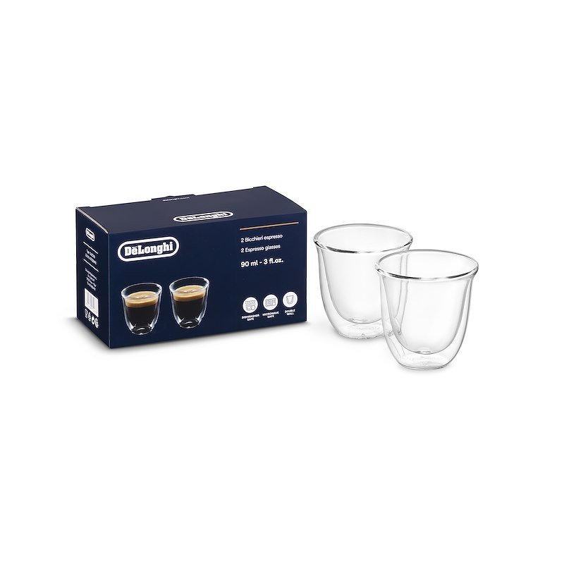 De'Longhi Bicchieri Espresso in Vetro 2Pz Set Dlsc310