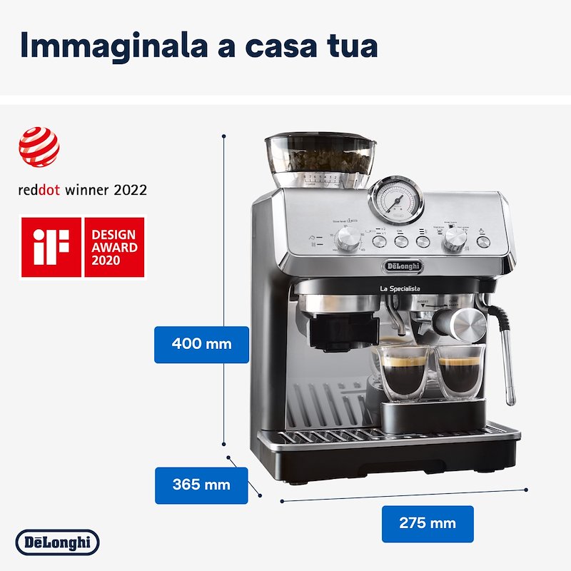 De'Longhi EC9155.MB macchina per caffè Automatica/Manuale Macchina per espresso