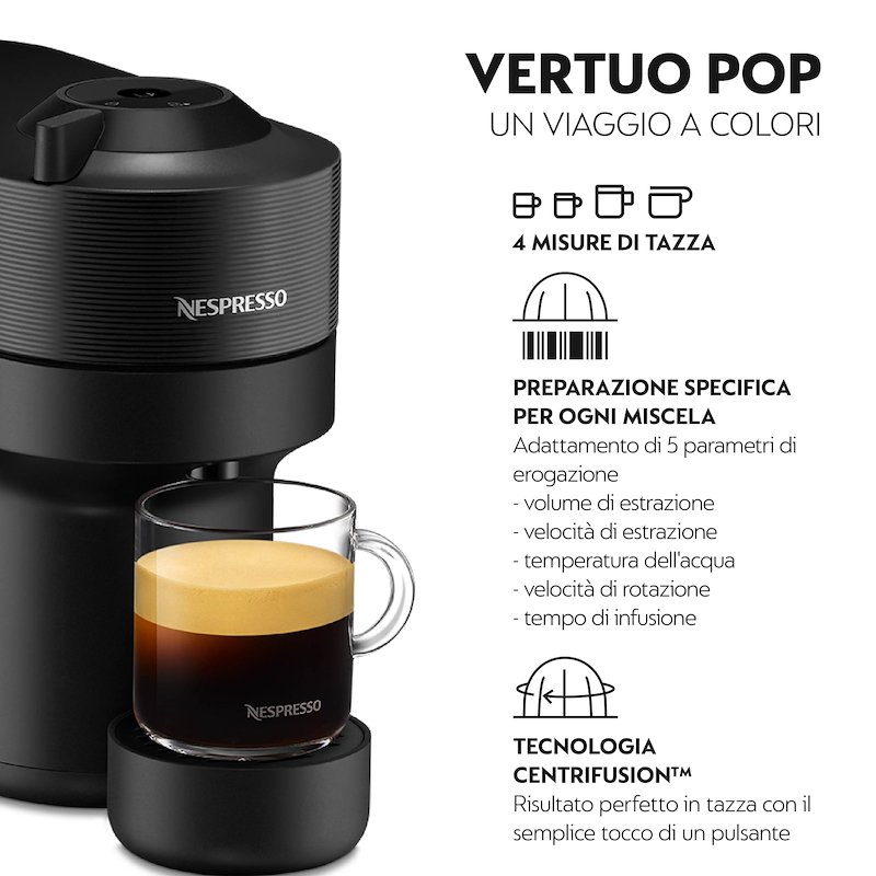 De'Longhi Macchina da Caffé Vertuo Pop Env90.b Nero