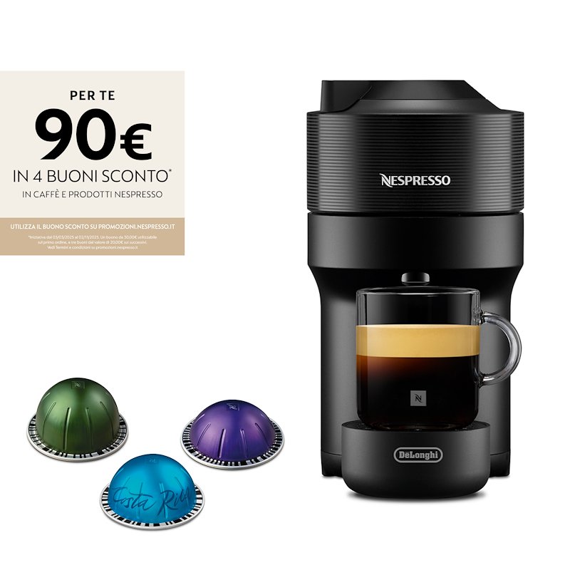 De'Longhi Macchina da Caffé Vertuo Pop Env90.b Nero