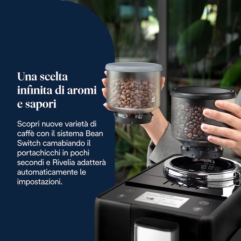 De'Longhi Macchina Automatica per Caffè Rivelia EXAM440.35.B nero