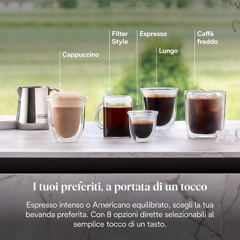 De'Longhi Macchina Automatica per Caffè Rivelia EXAM440.35.B nero