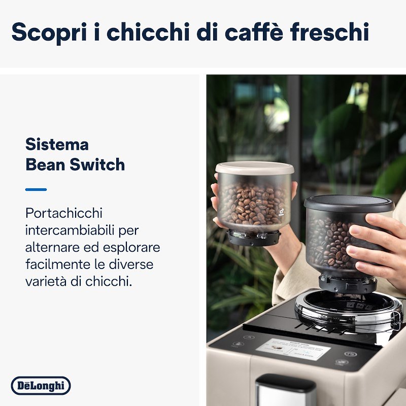 De'Longhi Macchina Automatica per Caffè Rivelia EXAM440.55.BG Beige