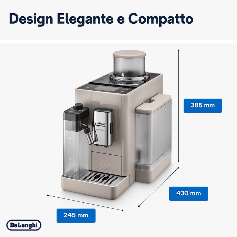 De'Longhi Macchina Automatica per Caffè Rivelia EXAM440.55.BG Beige