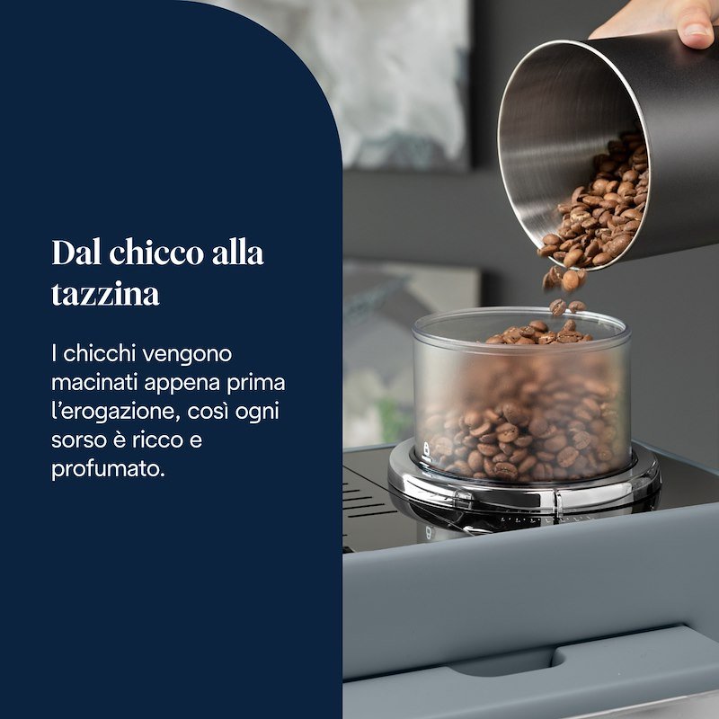 De'Longhi Macchina Automatica per Caffè Rivelia EXAM440.55.G Grigio