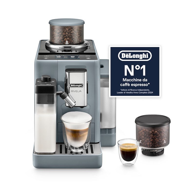 De'Longhi Macchina Automatica per Caffè Rivelia EXAM440.55.G Grigio
