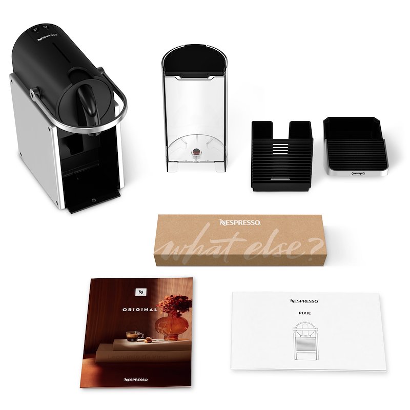 De'Longhi Macchina Caffè Nespresso Pixie En127.s Silver
