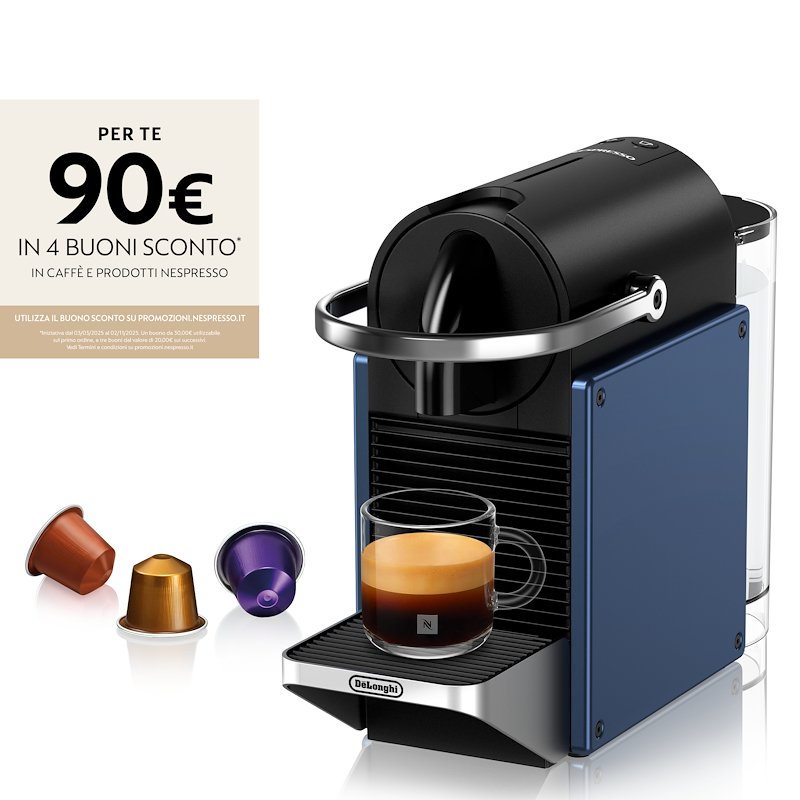 De'Longhi Macchina Caffè Nespresso Pixie En127 Blu