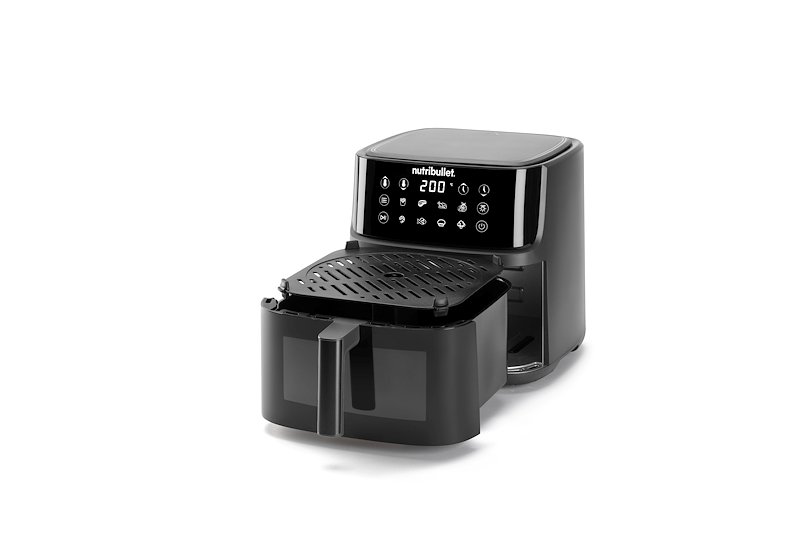 De'Longhi Friggitrice ad Aria Nutribullet CrispLite Vision Nba0811 Grigio Scuro