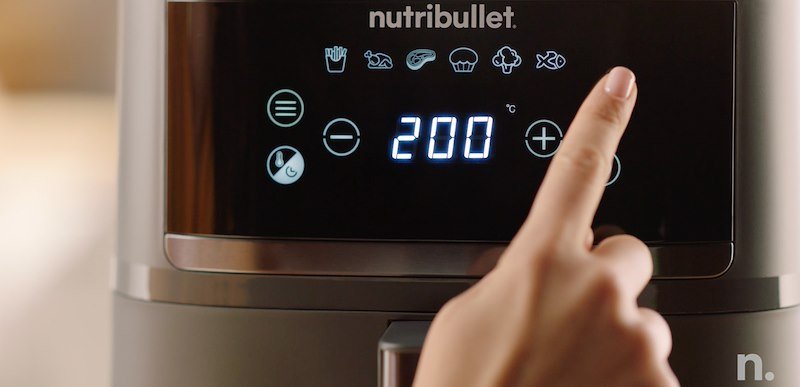 Nutribullet Friggitrice ad Aria CrispLite Nba0611dg Grigio Scuro