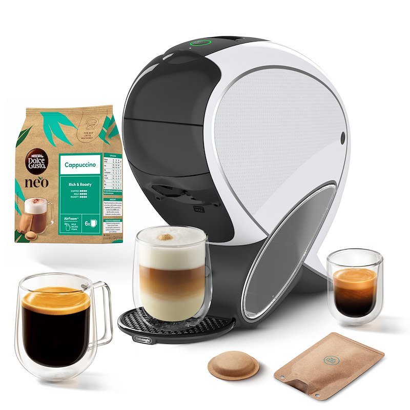 De'longhi Macchina da caffè Neolatte 300.wa Bianco / Grigio scuro