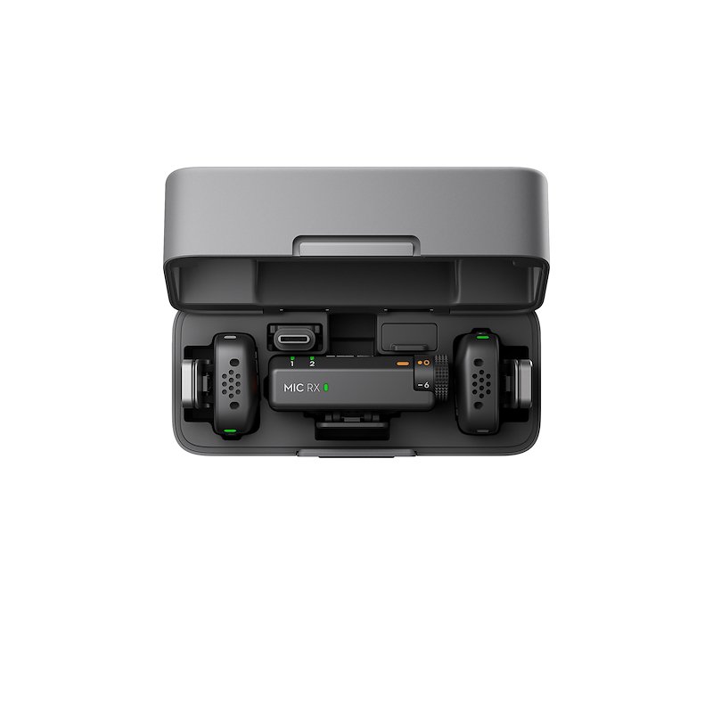 Dji Microfono Senza Fili Mic Mini (2 Tx + 1rx + Charging Case) Djmc10 Nero