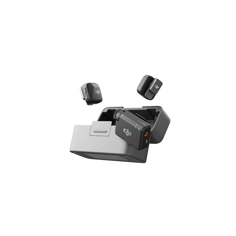Dji Microfono Senza Fili Mic Mini (2 Tx + 1rx + Charging Case) Djmc10 Nero
