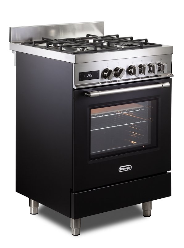 De'Longhi Cucina Gas Forno Elettrico Pro 66 Mal Pz Antracite