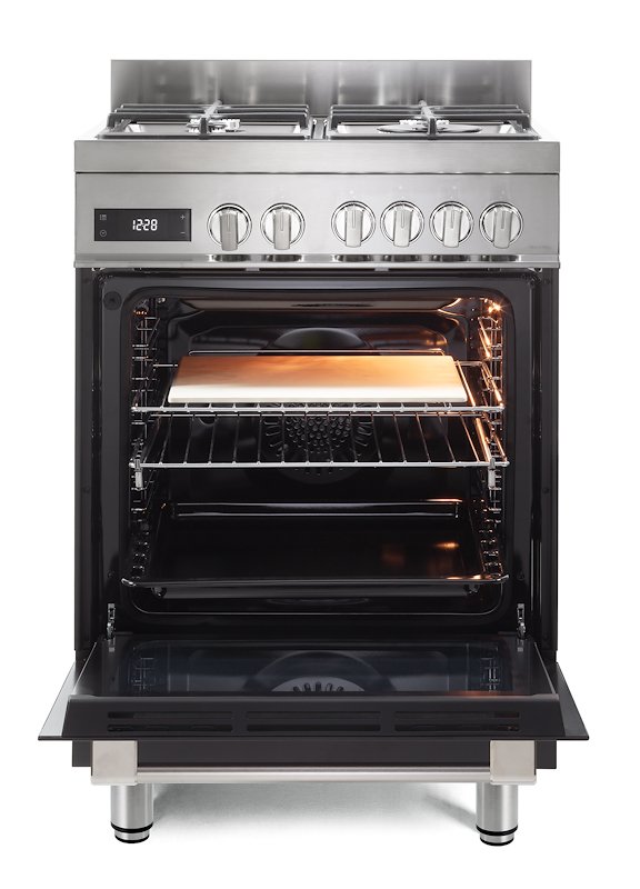 De'Longhi Cucina Gas Forno Elettrico Pro 66 Mal Pz Antracite