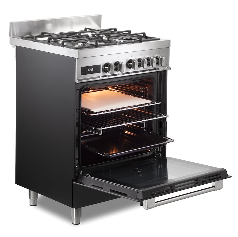 De'Longhi Cucina Gas Forno Elettrico Pro 66 Mal Pz Antracite