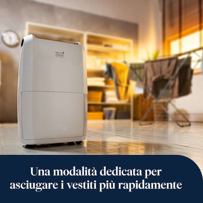 De'Longhi Deumidificatore DDSX220 5 L Bianco