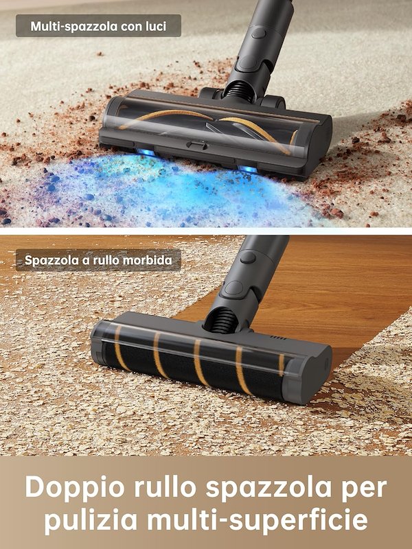 Dreame Scopa Elettrica Senza Sacco Combo Extra Filter Nero VMR20