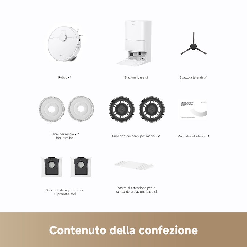 Dreame Robot Aspirapolvere D20VIM Ultra Bianco