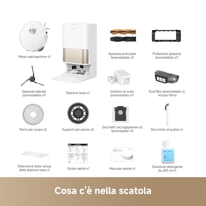 Dreame Robot L40SVIM PRO ULTRA WHITE Bianco / Oro