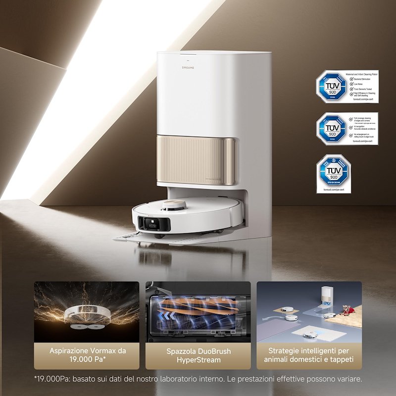 Dreame Robot L40SVIM PRO ULTRA WHITE Bianco / Oro