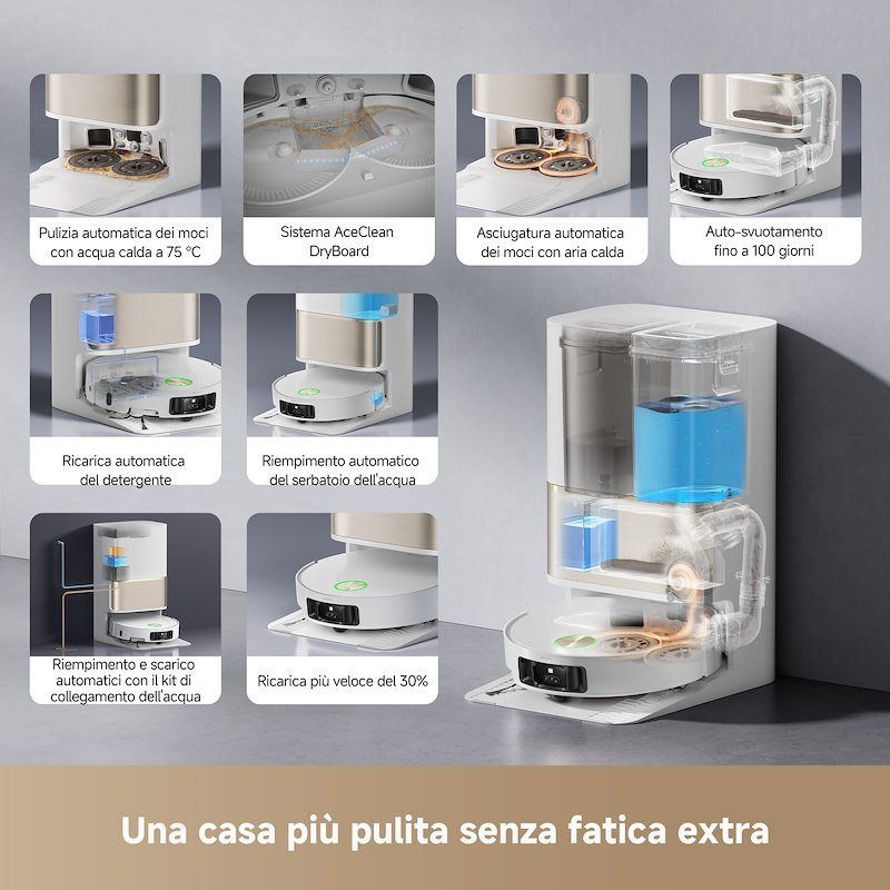 Dreame Robot aspirapolvere L50s vim Pro Ultra White