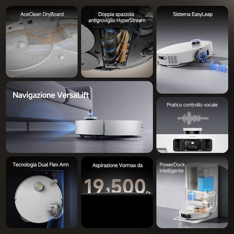 Dreame Robot aspirapolvere L50s vim Pro Ultra White