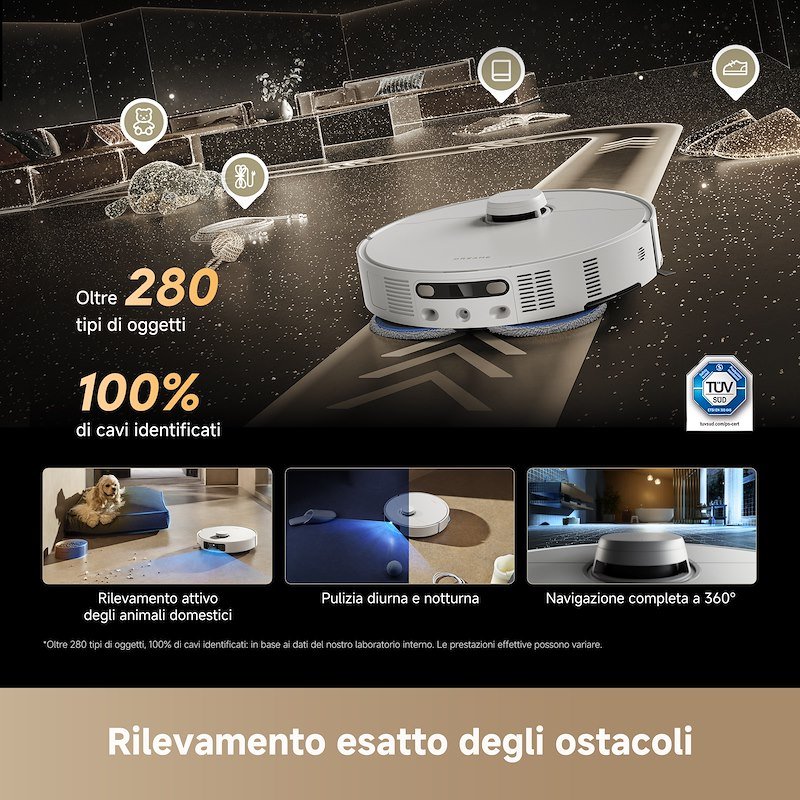 Dreame Robot Aspirapolvere Matrix 10 Pro Bianco