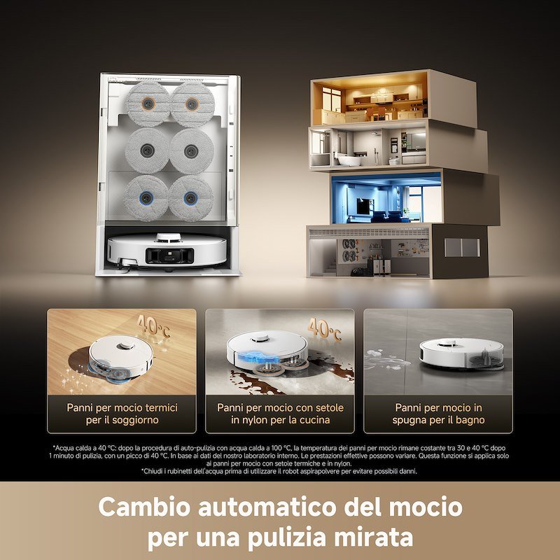 Dreame Robot Aspirapolvere Matrix 10 Pro Bianco