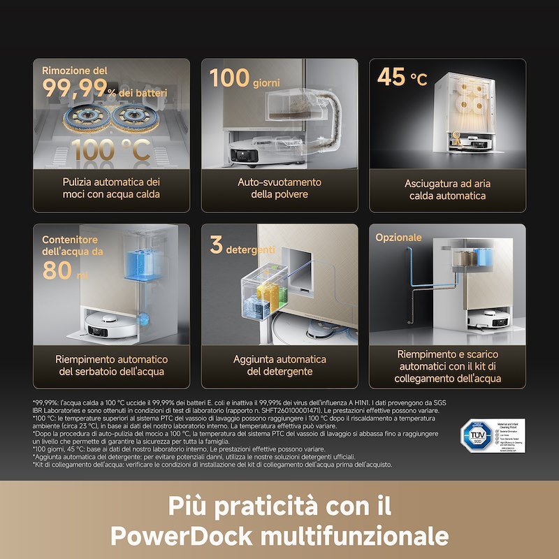 Dreame Robot Aspirapolvere Matrix 10 Pro Bianco