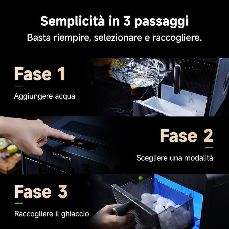 Dreame Macchina ghiaccio BulletVIM Drevimicebull Nero