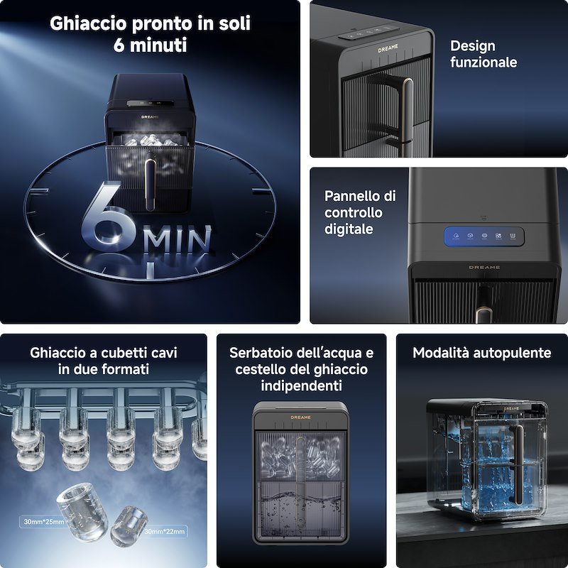 Dreame Macchina ghiaccio BulletVIM Drevimicebull Nero