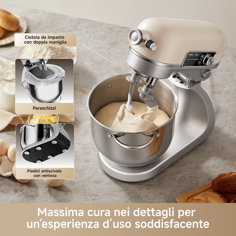 Dreame Impastatrice Planetaria 6L BioKneadVIM Crema