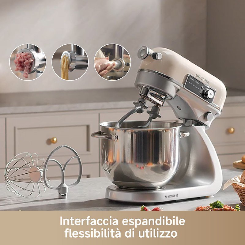Dreame Impastatrice Planetaria 6L BioKneadVIM Crema