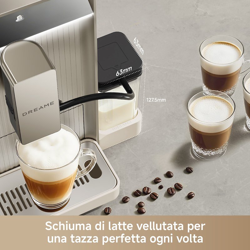 Dreame Macchina caffè espresso automatica Ecceluxe SlimVIM Beige