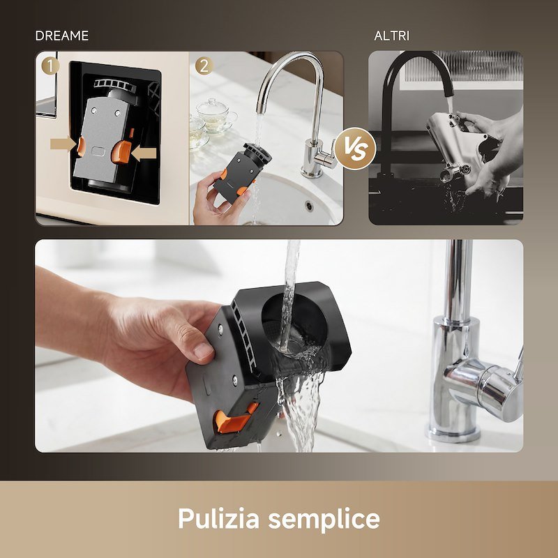 Dreame Macchina caffè espresso automatica Ecceluxe SlimVIM Beige