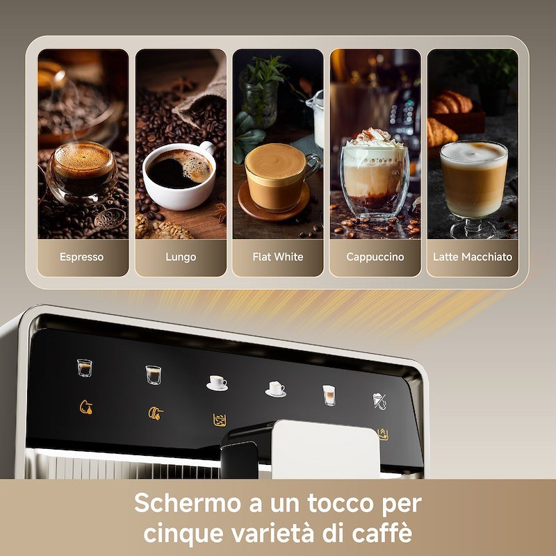Dreame Macchina caffè espresso automatica Ecceluxe SlimVIM Beige