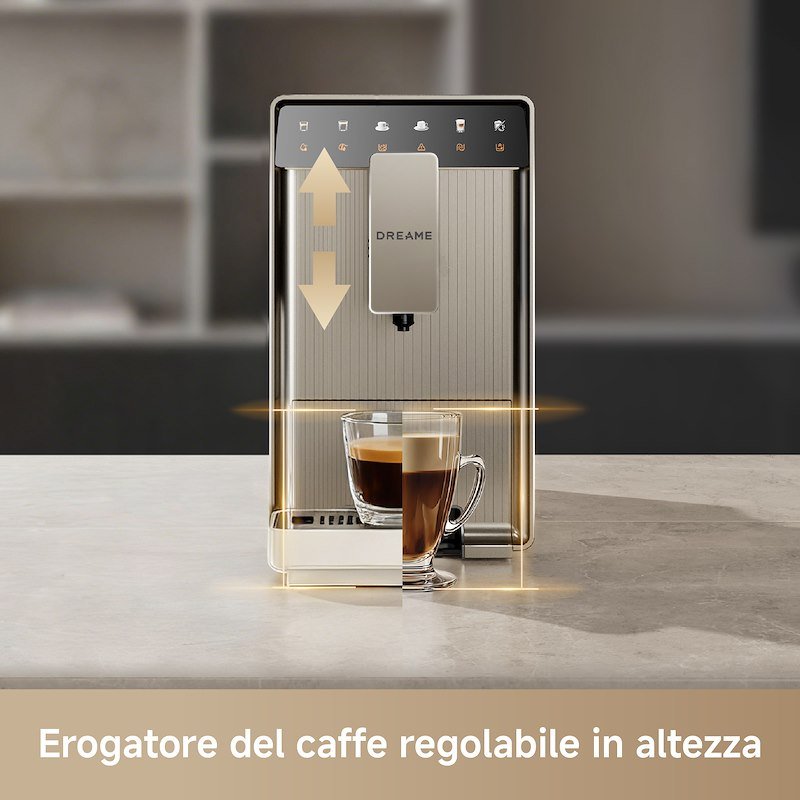 Dreame Macchina caffè espresso automatica Ecceluxe SlimVIM Beige