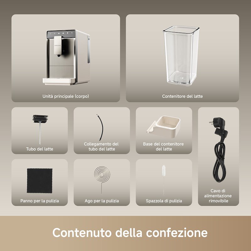 Dreame Macchina caffè espresso automatica Ecceluxe SlimVIM Beige