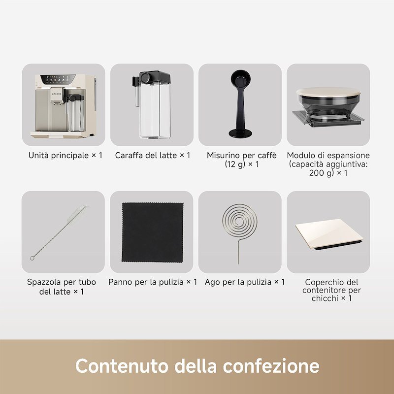 Dreame Macchina da caffè automatica EcceLuxe MasterVIM Bianco